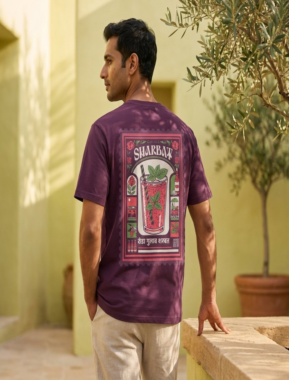 Indithrob Nostalgia Sharbat Oversized T-Shirt