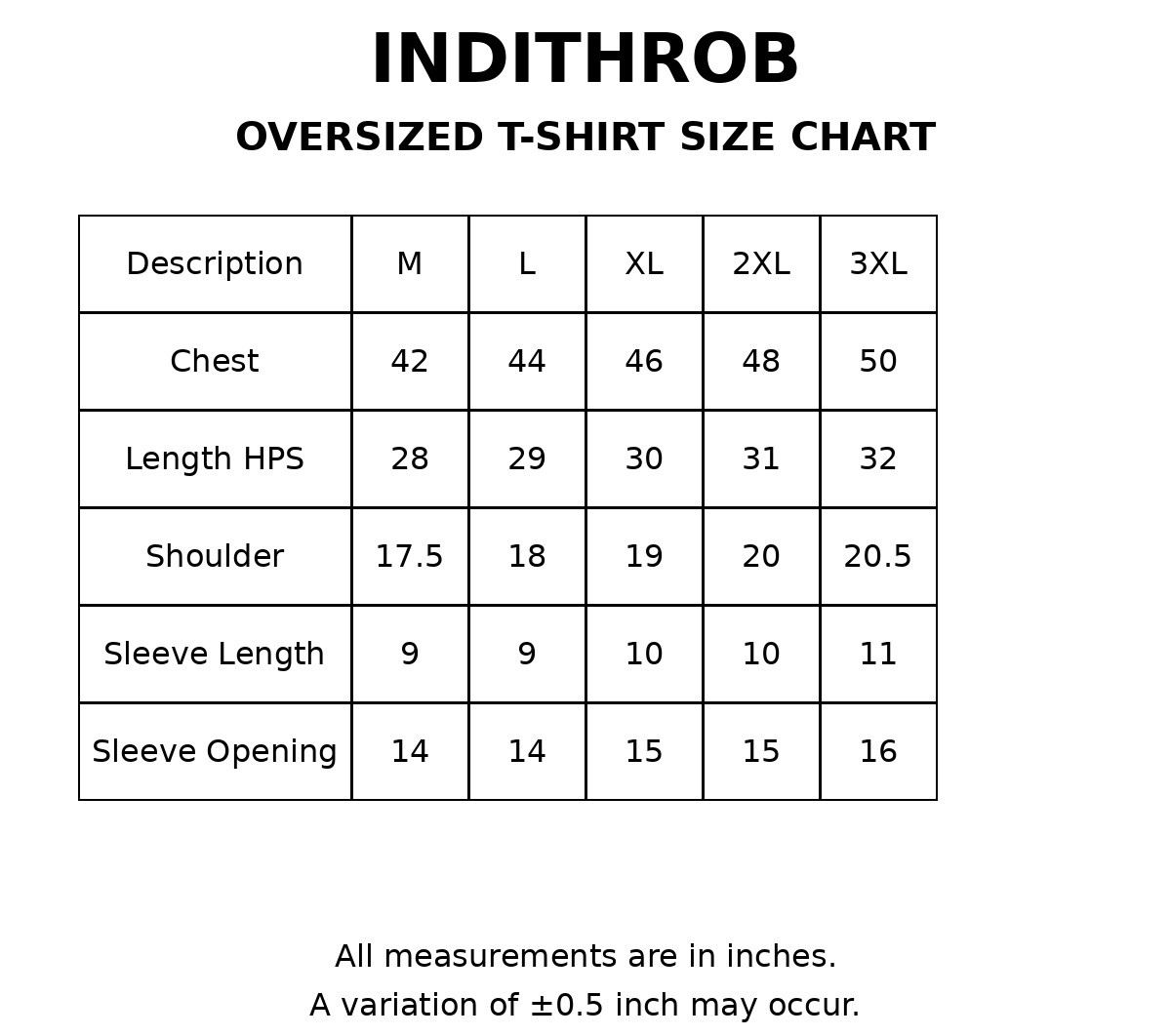 Size Guide
